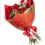Buque romantico de rosas vermelhas