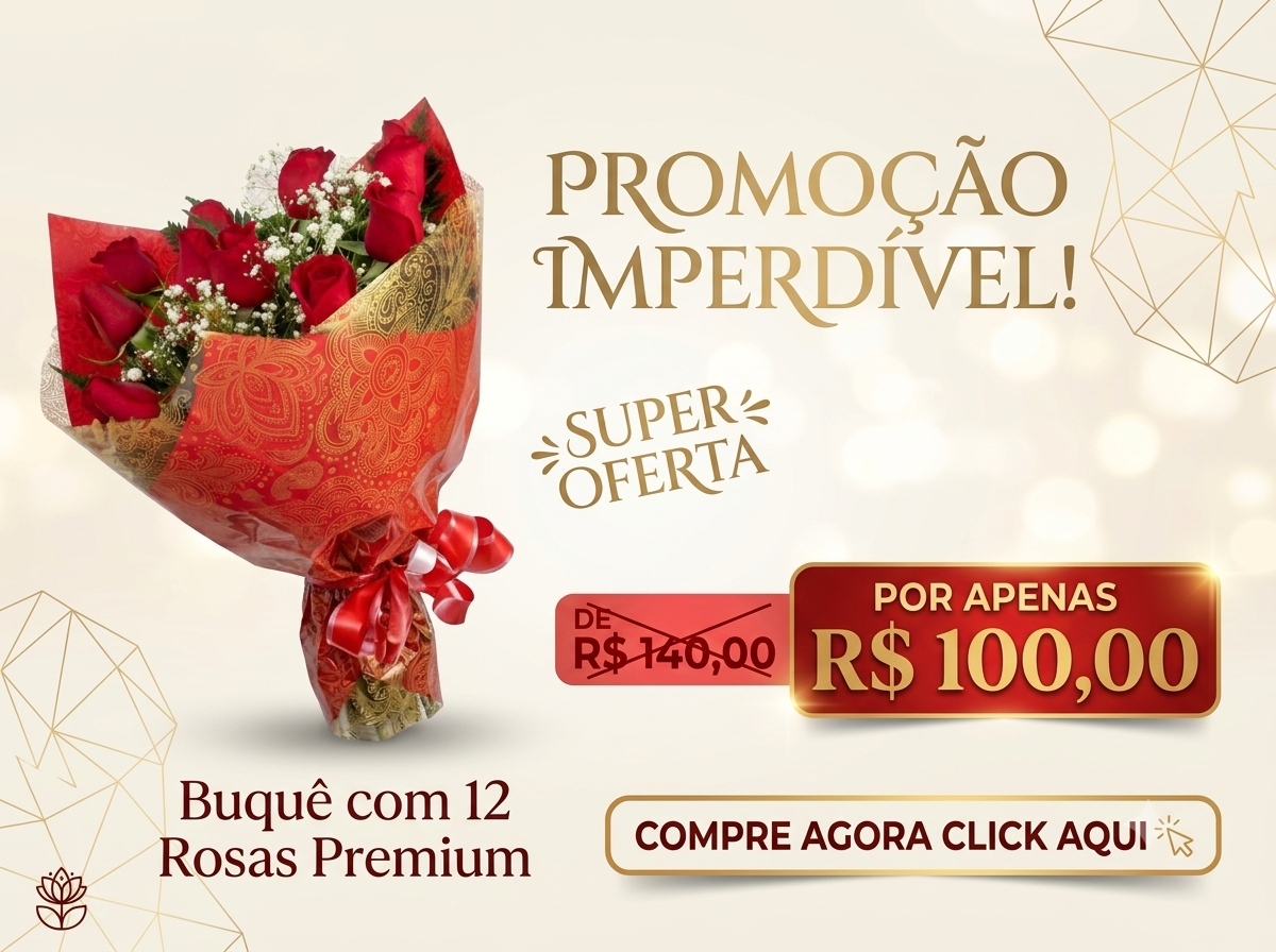 Promoção de Buque de Rosas