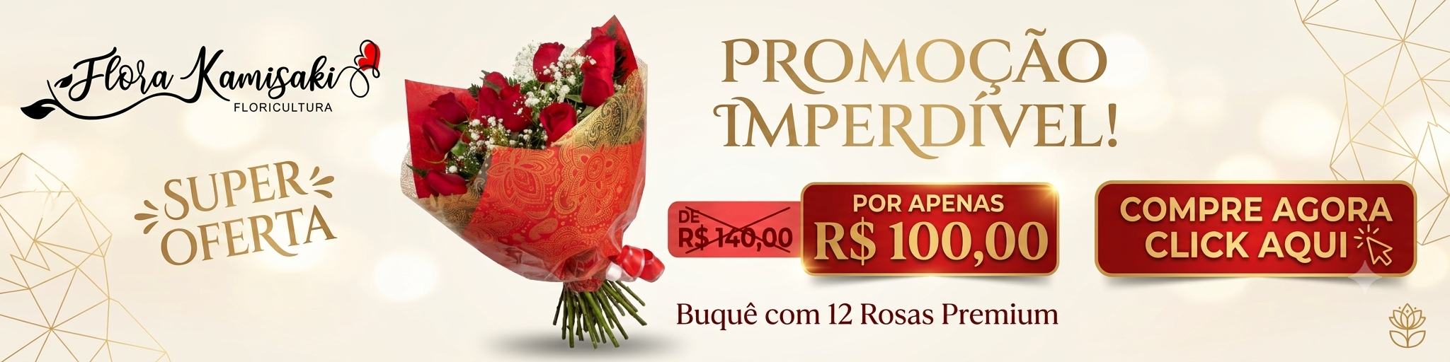 Promoção de Buque de Rosas